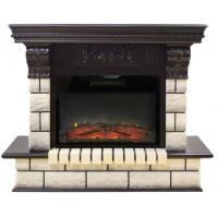 Real-Flame Gracia 25'5/24 AO с очагом Kendal 24 надежный электрокамин с эффектом живого огня и звуком