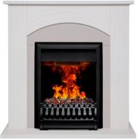 Real-Flame HANNA STD WT с очагом 3D OREGAN электрокамин с широким очагом 3D