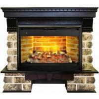 Real-Flame Kansas 33 AO с очагом 3D Prometheus 33 пристенный электрокамин