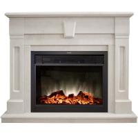 Real-Flame Kellie 25,5/26 WT с очагом Moonblaze Lux Bl/Br электрокамин с широким очагом 2D