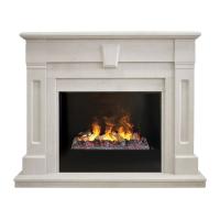 Real-Flame Kellie 25,5/26 WT с очагом Black вставка + 3D Cassette 630 эффект живого пламени современный электрокамин 3D с увлажнителем воздуха