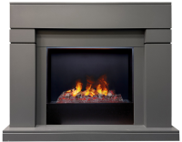 Real-Flame LINDELSE 25,5/26 GR-P718 с очагом 3D Cassette 630 (Black вставка) электрокамин с широким очагом 3D