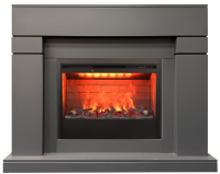 Real-Flame LINDELSE 25,5/26 GR-P718 с очагом 3D Helios 26 электрокамин с широким очагом 3D