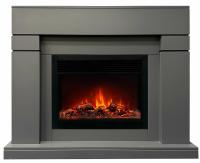 Real-Flame LINDELSE 25,5/26 GR-P718 с очагом Moonblaze lux Bl/Br электрокамин с широким очагом 2D
