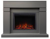 Real-Flame LINDELSE 25,5/26 GR-P718 с очагом SAPHIR 25,5 электрокамин с широким очагом 2D