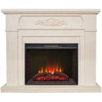 Real-Flame Malta 25,5/26 WT с очагом Sparta 25,5 LED пристенный электрокамин со звуковым эффектом