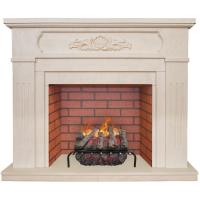 Real-Flame Malta 25,5/26 WT с очагом 3D Silva log+Brick вставка 26 пристенный электрокамин