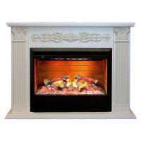Real-Flame Milton 26 WT с очагом 3D Helios 26 из камня электрокамин для обогрева