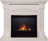 Real-Flame OFELIA 26 BG с очагом 3D CASSETTE BLACK PANEL электрокамин с широким очагом 3D