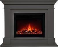 Real-Flame ONTARIO 26 GR с очагом MOONBLAZE DELUXE BL электрокамин с широким очагом 2D