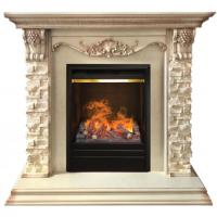 Real-Flame PATRICIA STD WT с очагом OLYMPIC 3D электрокамин с классическим очагом 3D
