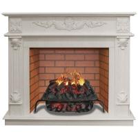 Real-Flame Philadelphia 26 WT с очагом 3D Silva log+Brick вставка 26 прямоугольный камин с очагом