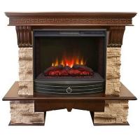 Real-Flame Rockland 25/25,5 с очагом Sparta 25,5 LED с реалистичным пламенем фронтальный электрический камин