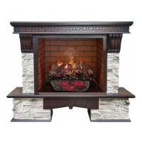 Real-Flame Rockland 26/HL с очагом 3D Silva log+Brick вставка 26 электрический декоративный камин