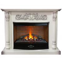 Real-Flame Salford 33 WT с очагом 3D Firestar 33 с каменной кладкой уютный электрокамин