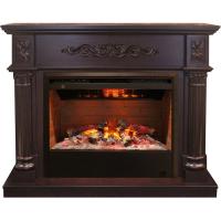 Real-Flame Silvia 26 AO с очагом 3D Helios 26 с парогенератором коричневый электрокамин