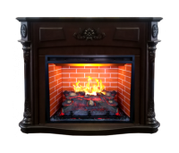 Real-Flame Sofia 26 AO с очагом 3D Leeds 26 с резьбой электрокамин с колоннами