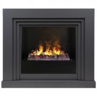 Real-Flame Stanley 26 GR с очагом Black вставка + 3D Cassette 630 электрокамин с широким очагом 3D