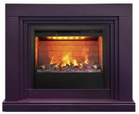 Real-Flame STANLEY 26 PLUM с очагом 3D Helios 26 электрокамин с широким очагом 3D