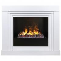 Real-Flame Stanley 26 WT с очагом Black вставка + 3D Cassette 630 электрокамин с широким очагом 3D