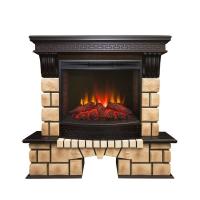 Real-Flame Stone Brick 25/25,5 с очагом Evrika 25,5 LED с искусственным камнем домашний электрокамин