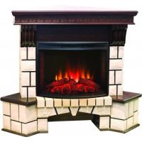 Real-Flame Stone Corner 25/25,5 с очагом Evrika 25,5 LED в пиццерию каминный комплект с диммером