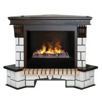 Real-Flame Stone Corner 26/HL AO (DN) с очагом 3D Cassette 630 (Black вставка) электрокамин с широким очагом 3D