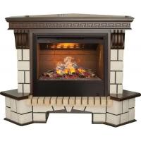 Real-Flame Stone Corner new 26/HL с очагом 3D Helios увлажнитель воздуха электрокамин 3D