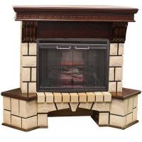 Real-Flame Stone new 23 с очагом Leeds 23 DDW закрытый надежный камин электрического типа
