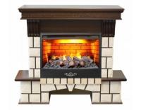 Real-Flame Stone 25/25,5 AO с очагом 3D Firestar 25,5 электрокамин с широким очагом 3D