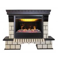 Real-Flame Stone 26/HL AO с очагом 3D Helios 26 SBG с парогенератором фронтальный каминокомплект