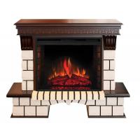 Real-Flame Stone 26/HL с очагом Epsilon 26 S IR классический электрокамин с эффектом живого огня и звуком