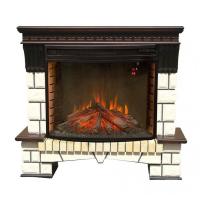 Real-Flame Stone new 33 с очагом Firespace 33 S IR с термостатом напольный электрический камин