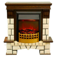 Real-Flame Stone new STD/EUG AO (DN) с очагом Rimini  с защитой от перегрева камин с декоративной решеткой