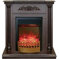 Real-Flame Torino STD/EUG AO с очагом Rimini небольшой вертикальный электрокамин
