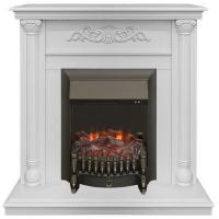 Real-Flame Torino STD/EUG WT с очагами Fobos s Lux BL/BR, Majestic s Lux BL/BR шпон портал со встроенным очагом