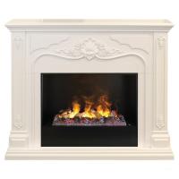 Real-Flame Victoria 26 WT с очагом 3D Cassette 630 (Black вставка) 3D эффект пламени красивый электрокамин 3D со звуком