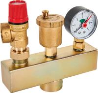 Rommer 3 бар, 1" (до 50 кВт) (без теплоизоляции) группа безопасности