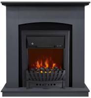Royal Flame Barсelona дуб серый с очагом Aspen Black электрокамин с классическим очагом 2D
