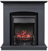Royal Flame Barсelona дуб серый с очагом Fobos FX Black/Brass электрокамин с классическим очагом 2D