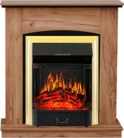 Royal Flame Barcelona дуб табачный с очагом Majestic FX Brass/Black электрокамин с классическим очагом 2D