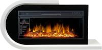 Royal Flame Basel (белый с черным) с очагом Vision 42 LOG LED линейный электрокамин