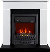 Royal Flame BERGEN белый с черным с очагом Aspen Black электрокамин с классическим очагом 2D