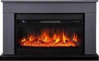 Royal Flame BERGEN серый графит c очагом Vision 42 LOG LED линейный электрокамин