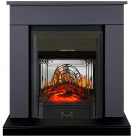 Royal Flame BERGEN серый графит с очагом Fobos FX M Black/Brass электрокамин с классическим очагом 2D