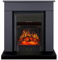 Royal Flame BERGEN серый графит с очагом Majestic FX Black/Brass электрокамин с классическим очагом 2D