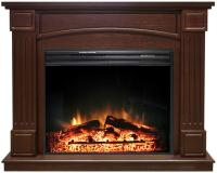 Royal Flame Boston темный дуб с очагом Jupiter FX N электрокамин с широким очагом 2D