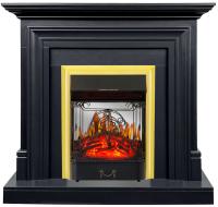 Royal Flame Bradford (Серый графит) с очагом Majestic FX M Brass/Black электрокамин с классическим очагом 2D