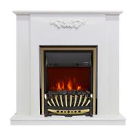Royal Flame Capri белый с очагом Aspen Gold электрокамин с классическим очагом 2D