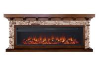 Royal Flame Chalet 60 (темный дуб) с очагом Vision 60 LOG LED линейный электрокамин